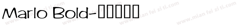 Marlo Bold字体转换